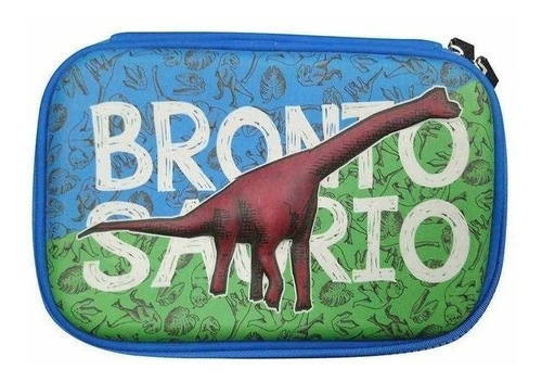 Cartuchera Rectangular Dinosaurio Goma Eva 1 Cierre Color Multicolor BRONTOSAURIO