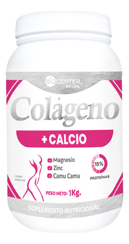 Colageno + Calcio Biocenter Natural Magnesio - Zinc 1 Kg