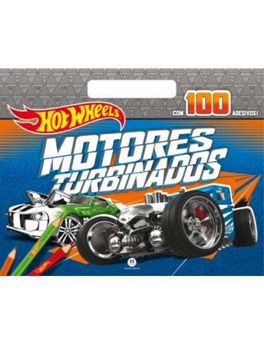 Livro Para Colorir Hot Wheels Motores Turbinados