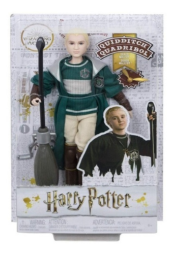 Boneco de Harry Potter/Quadribol Draco Malfoy Mattel 2019