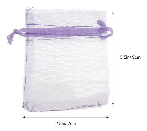 Bolsas De Regalo De Organza Con Cordón De 7 X 9 Cm, Bolsas P