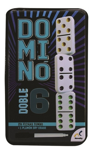 Domino Doble 6 Juego Numeros Con Colores