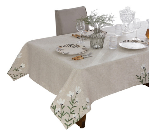 Toalha De Mesa Bordada 6 Lugares Austrália Atelie Jolitex