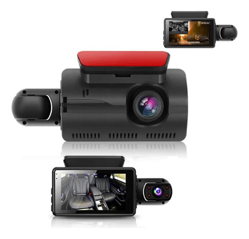 Camera Veicular Dashcam Gravação Interna E Externa Display