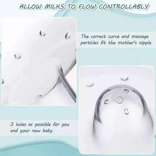 Lurko Pezoneras lactancia Pesoneras silicon para lactancia ultra suave 24mm  ayuda a aliviar el pezon agrietado e irritado de manera natural (1 Par)