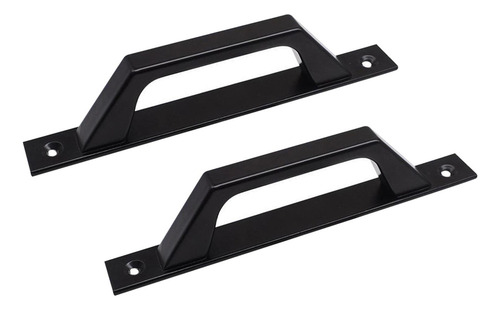Herrajes Puertas Corredizas Tipo Granero, Mango Negro