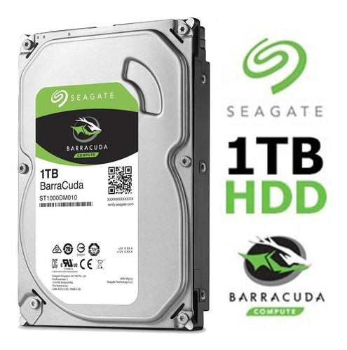 Imagen 4 de 6 de Disco Rígido Seagate Sata Barracuda 3.5 De 1tb Interno Oem