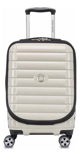 Valija De Cabina Exp. Con Porta Pc 55 Cm. Delsey Shadow 5.0 Color Blanco Shadow 5.0