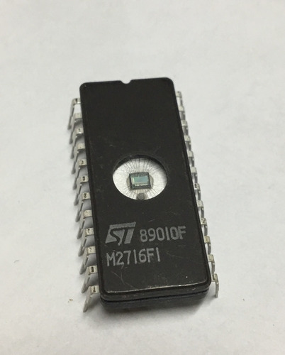 2716 M2716f1 Circuito Integrado Uv Eprom Nmos 16k 24 Pin