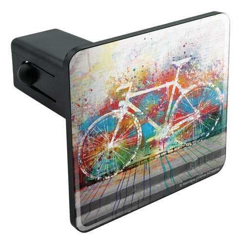 Colorido Arco Iris Negativo Espacio Para Bicicleta Remolque