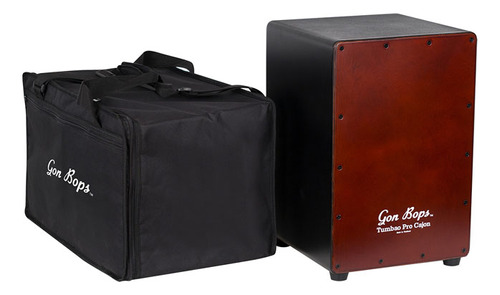 Tumbao Gon Bops Cajon Pro Walnut-incluye Funda