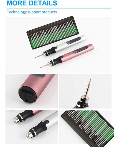 Bolígrafo Grabador Eléctrico Ryoma Oro Rosa Recargable