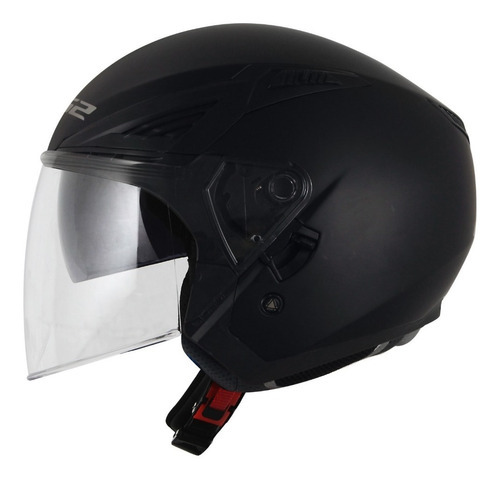 Capacete para moto  aberto LS2 Bishop  Monocolor OF586  preto-fosco 