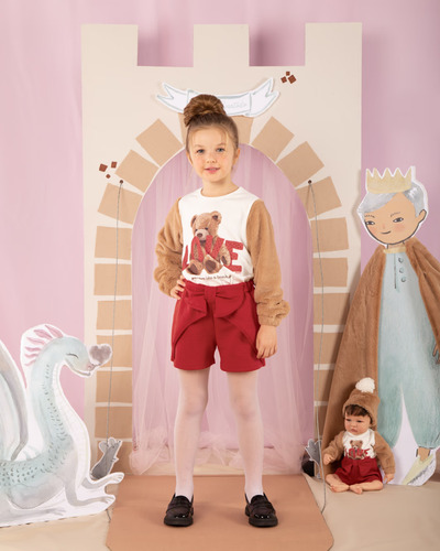Conjunto Infantil Teddy Love Ma0199 Mais A Roupa Da Boneca