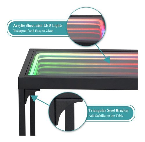 Espejo Infinito Table Fuslite, Coffee Table For