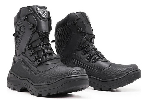 Bota Acero Titanium Pro Cuero Uniforme Policia Militar