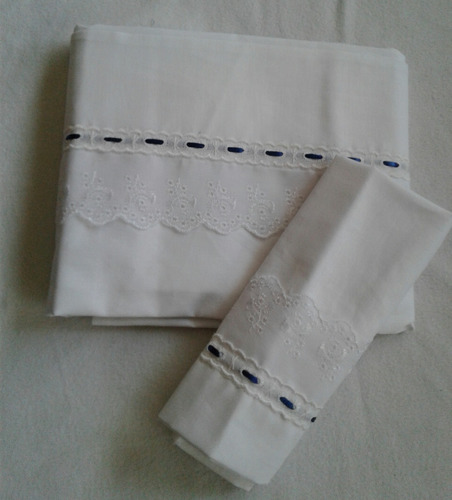 Sabanas Moices Catre, Colecho 100cmx75. 3 Piezas