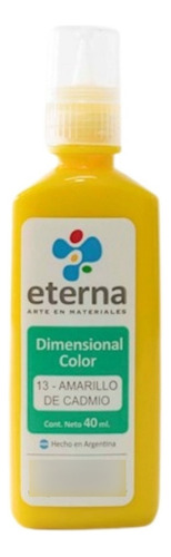 Dimensional Color Eterna 40ml En La Plata Color del óleo 13 Amarillo de Cadmio