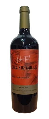 Vino Malbec Grazie Mille Reserva Libertad Vinos Tinto