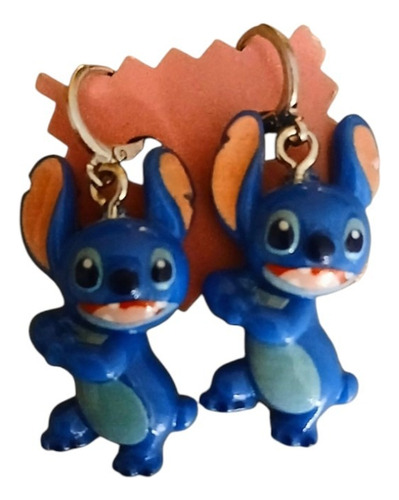Aros Stitch Azul Acero Quirúrgico Lil Y Stitch Kawai Minions