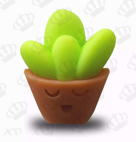 Imagem 2 de 6 de Forma De Silicone Cacto Vaso Lembrancinha 7cav. Ib-256