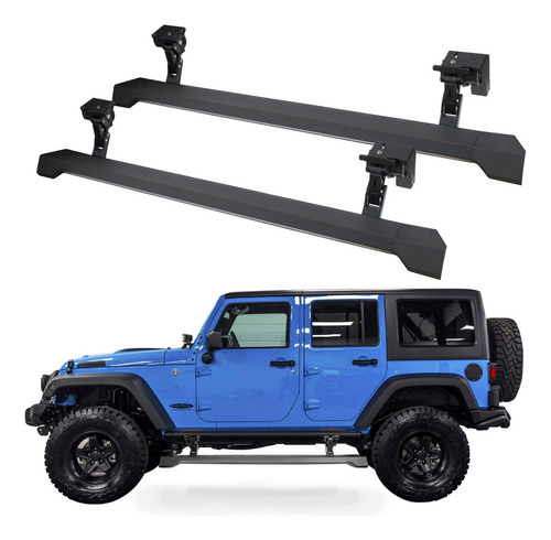 Estribos Electricos Jeep Wrangler Jl 4 Pts 2018 19 2020 2021