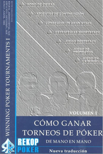 Cãâ³mo Ganar Torneos De Pãâ³ker De Mano En Mano I, De Lynch, Eric. Editorial Rekoppoker, Tapa Dura En Español