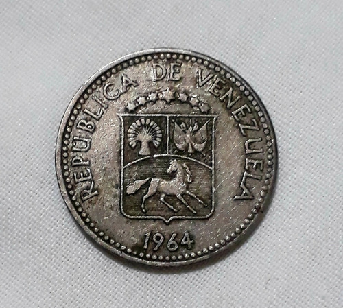 Moneda Venezolana Año 1964 - 5 Céntimos