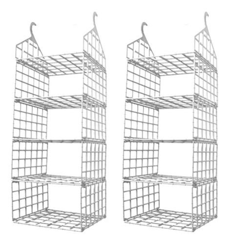 2 Organizador Vertical Para Guarda Roupa Closet 5 Divisórias