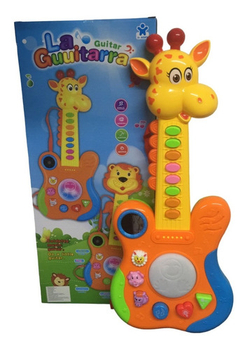 Guitarra Musical Niños Bebes Animalitos Con Sonidos Y Luces