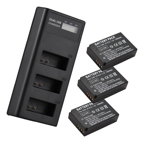 -batería E12 -indicadores Led E12 De 3 Ranuras Micro Usb Y T