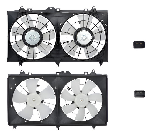 Motoventilador Cv Camaro 2012-2015 Doble Completo 2 Y 2 Pin