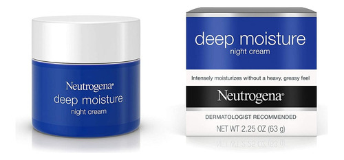Neutrogena Deep Moisture Hidratante Facial 63g Momento de aplicação Noite Tipo de pele Seca