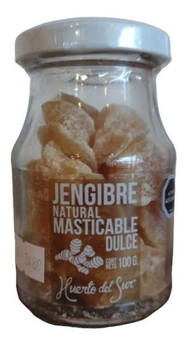 Masticable De Jengibre Natural Dulce 100g - Huerto Sur