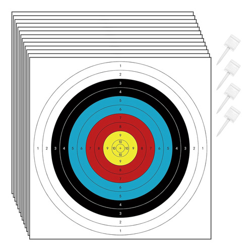 Papel De Tiro Con Arco Para Patio Trasero, 30 Piezas De Obje