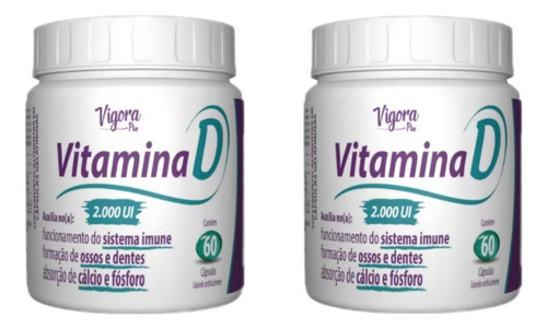 Vitamina D 2000ui (120 Cápsulas) Vigora Envio Gratis!!