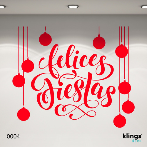Imagen 8 de 10 de Vidrieras Plotter Vinilos Felices Fiestas Navidad