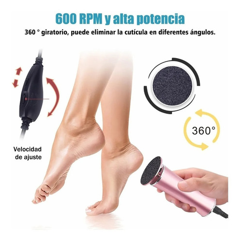 Máquina Exfoliante Eléctrica Lima De Pies Quita Callos