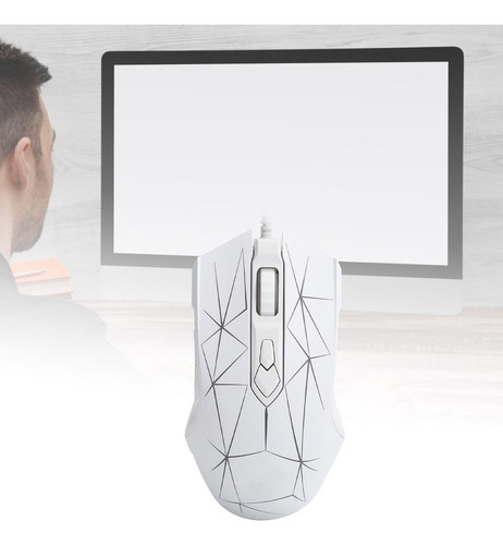 Mouse Ajazz Com Fio, 7 Botões, Dpi, Ajustável, Software M