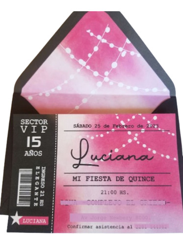 10 Invitaciones Tarjetas  Casamiento Quince Años 15 Años