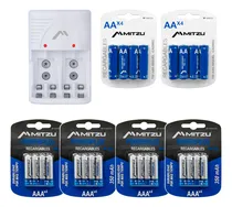 Comprar Combo Cargador De 4 Pilas + Kit4 Pilas Aaa+ Kit2 Pilas Aa