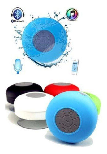 Caixa De Som Bluetooth Ventosa Prova D'água Portátil Bts-06