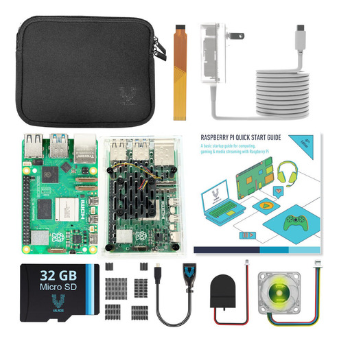 Raspberry Pi 5 8gb Starter Kit Fan Y Case Acrílico Macrotec