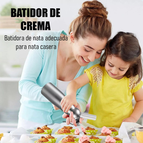 Sifon Crema Batida Dispensador Chantilly De Acero Inoxidable Sifon De Cocina Dispensador De Crema Batida Sifon Crema Batida Dispensador Chantilly De Acero Inoxidable Okshop