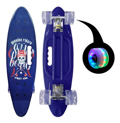 Skate Penny Cruiser Patineta Street King Ruedas Led Niños