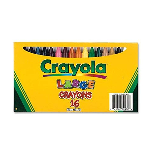 Crayones Grandes Crayola, Colores Clásicos, 16 Unidades