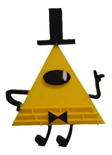 Gravity Falls Bill Cipher Figura Muñeco 3d Pla Pixelados_