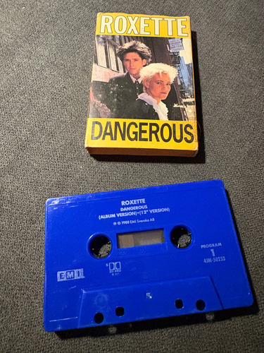 Roxette. Dangerous. Cassette. Made In Usa Amarillo