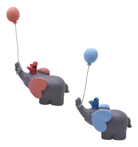 Adornos De Elefante Con Forma De Globo De Resina Para Bebés,