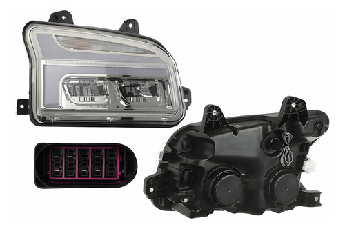 Faro Derecho C/leds Fondo Crom T880 De 2014 A 2023 Generica